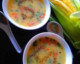 A picture of step 4 of Sweetcorn Soup.