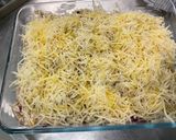 Une image de l'étape 18 de Gratin de macaronis au jambon cru, poivron jaune et emmental.