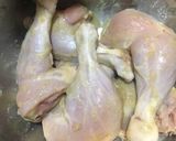 A picture of step 2 of Chicken Tangdi Masala.