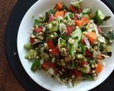 ફણગાવેલા મગ અને વેજીટેબલ સલાડ (Fangavela Moong Vegetable Salad Recipe In Gujarati) રેસીપી સ્ટેપ5ફોટો