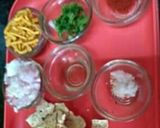 A picture of step 1 of Papad Churi.