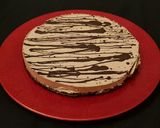 A picture of step 4 of No Bake Chocolate Cheesecake.