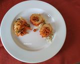 A picture of step 5 of Cheesy Onion Jacket Potato.