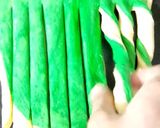 A picture of step 10 of Green & White Swirl Bread.