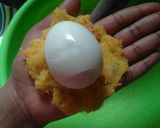 A picture of step 3 of Plantain Scotch egg.