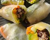 Hình bước làm 4 của món Cuốn tempeh (món chay)