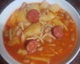 Foto del paso 8 de la receta Papas, judías y fideos con chorizo