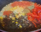 A picture of step 3 of Mexican Bean Soup.