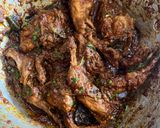 A picture of step 1 of Kaadai (Quail) Masala Fry – A South Indian Favourite.