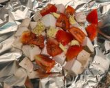 A picture of step 2 of Air Fryer Low-Fat Meal: Chicken Breast with Roasted Vegetables.