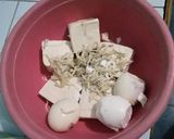 Foto langkah ke 3 dari resep Pepes Tahu Teri Telur Asin.