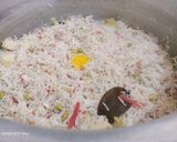 A picture of step 3 of Vegetables pulao.