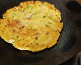 A picture of step 4 of Makke ki roti with veggies.