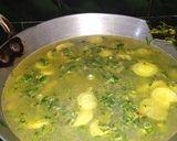 A picture of step 4 of Mooli Ki Dhokli.