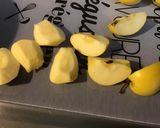 Une image de l'étape 2 de Tarte pommes, caramel, orange et fruits secs (pâte brisée aux fruits secs).