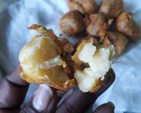 A picture of step 3 of Bhajia crusted-Potatoes#4weekschallenge#CharityRecipe#.