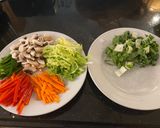 A picture of step 3 of Spicy Pork Lo Mein.