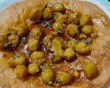 A picture of step 7 of Chole Taco.