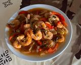 Foto langkah ke 6 dari resep Udang Asam Manis.