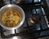 A picture of step 2 of Aloo Bukhara ki chutney.