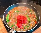 A picture of step 6 of Spaghetti with Bolognese Meat Sauce.