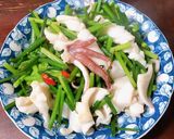 中卷炒韭菜花的食譜步驟3照片