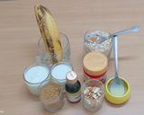 A picture of step 1 of Banana Oats Cake 🍌 | Eggless & Healthy Treat.