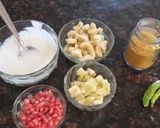 A picture of step 1 of Side dish recepies Apple banana Raita Corn salad Healthy.