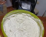 A picture of step 2 of Green Salsa Tamales with Hoja Santa Leaves.