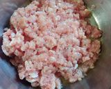 A picture of step 3 of Qeema macaroni.