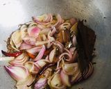A picture of step 2 of Amritsari chole masala with urban platter’s chole masala ready mix spice.
