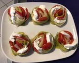 Une image de l'étape 7 de Nids de poireaux aux tomates et mozzarella di buffala.