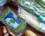 Gambar langkah 1 resipi Sup Leek & Sayur Campur Mk89 Style.