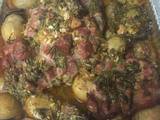 Foto del paso 2 de la receta Brazuelo de cerdo con salsa de piña y naranja 🍊 🍍 🐖