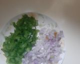 A picture of step 1 of Capsicum stuffed Parantha.