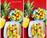A picture of step 2 of Fruit kebab🍍🥕🍏.