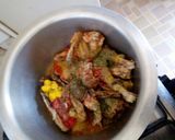 A picture of step 8 of Kienyeji chicken stew #Authormarathon.