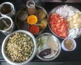 A picture of step 1 of Matar Ki Ghugni.