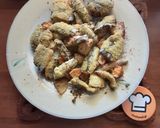Φωτογραφία βήματος 5 της συνταγής Fish and chips φούρνου με γαύρο