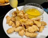 Foto langkah ke 8 dari resep Ayam fillet (crispy chicken popcorn) saus lemon.