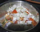 A picture of step 3 of Roasted chana chaat.