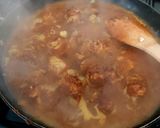 A picture of step 4 of My Hot Pork Curry in a lot of Curry Sauce with Rice 🤩.