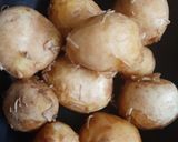 A picture of step 1 of Aloo ka achaar/ Piro Sadeko Aloo.
