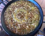 Foto del paso 8 de la receta: Paella de secreto ibérico 🐽, setas 🍄 y ajos tiernos 🌱