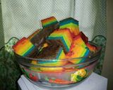 Foto langkah ke 9 dari resep Rainbow Cake.