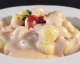 Foto del paso 9 de la receta: Ñoquis con salsa de queso de cabra y mermelada de frutos del bosque