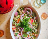 A picture of step 5 of Tabbouleh.