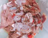 Hình bước làm 3 của món Lòng gà xào lá giang