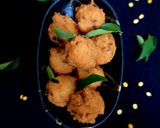 A picture of step 6 of Yellow split vatana karavadai.