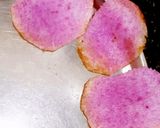A picture of step 2 of Purple Sweet Potato Chips.